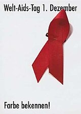 1997
Welt-Aids-Tag 1. Dezember 1997 - "Farbe bekennen"