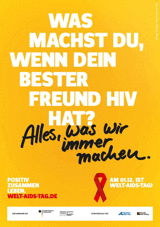Welt-Aids-Tag 2015
Positiv zusammen leben.